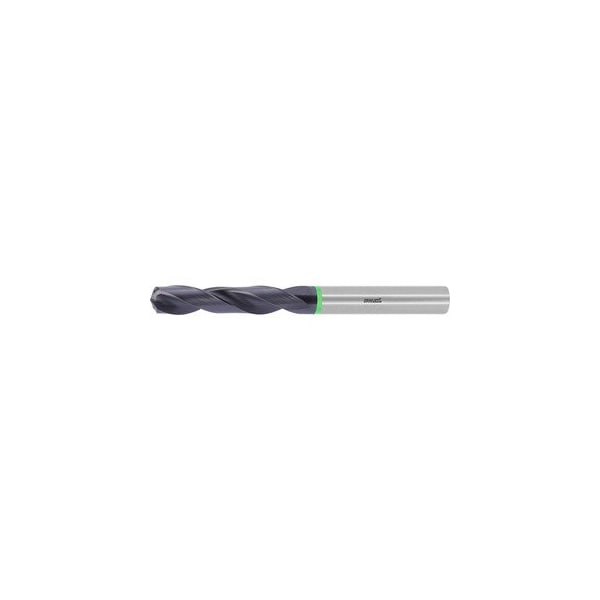 Pro Steel Solid Carbide Drill, 8.5 mm Dia, 140 Deg Point Angle, TiAlN Coated, Through-Coolant